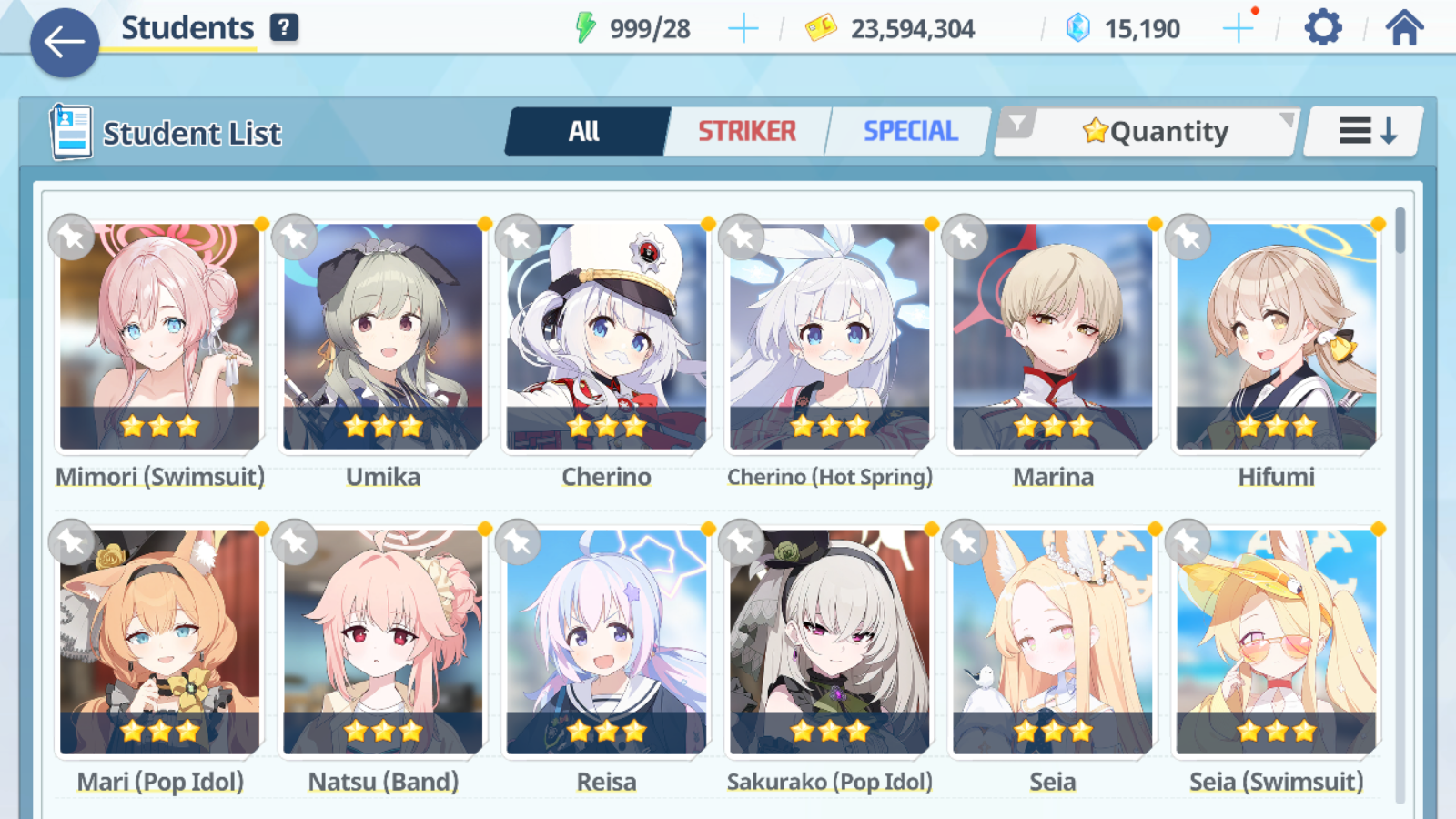 [GLOBAL/NA][INSTANT] 5 limited 27x3* double Seia Swimsuit Asuna Mari Sakurako (Pop Idol) + 14k Pyroxene gems Blue Archive Starter Account-Mobile Games Starter