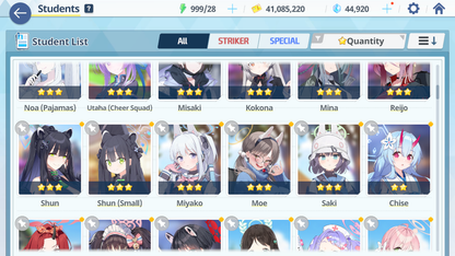 [GLOBAL/NA][INSTANT] 5 limited 29x3* double Seia Swimsuit Asuna Hanako swimsuit Wakamo Hibiki + 44k gems Blue Archive Starter Account-Mobile Games Starter