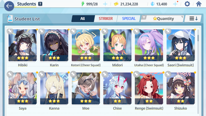 [GLOBAL/NA][INSTANT] 6 limited 21x3* double Seia Swimsuit Hasumi Mari Sakurako (Pop Idol) Saori + 12k Pyroxene gems Blue Archive Starter Account-Mobile Games Starter