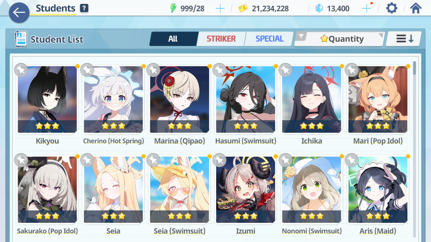 [GLOBAL/NA][INSTANT] 6 limited 21x3* double Seia Swimsuit Hasumi Mari Sakurako (Pop Idol) Saori + 12k Pyroxene gems Blue Archive Starter Account-Mobile Games Starter