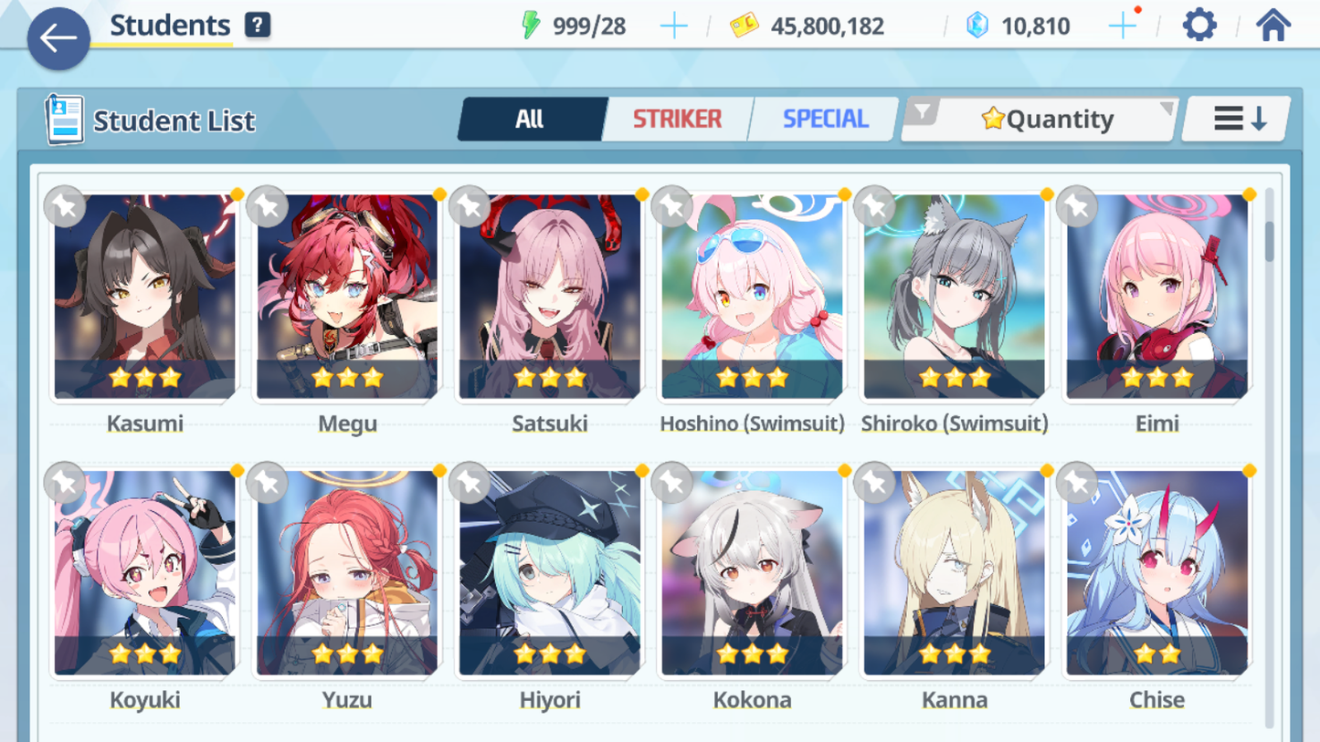 [GLOBAL/NA][INSTANT] 6 limited 23x3* double Mika + Swimsuit Nagisa Hanako Hoshino Wakamo + 10k Blue Archive Starter Account-Mobile Games Starter