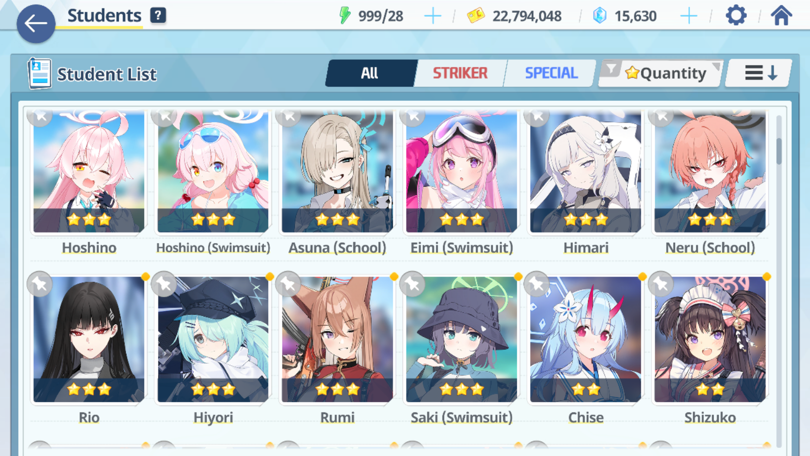 [GLOBAL/NA][INSTANT] 7 limited 22x3* Rio Neru Seia Asuna Swimsuit Hoshino Mika Hanako + 15k Pyroxene gems Blue Archive Starter Account-Mobile Games Starter