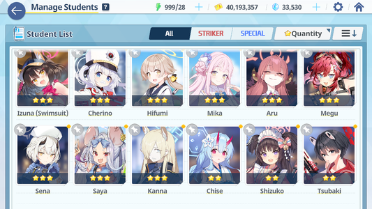 [GLOBAL/NA][INSTANT] 9x3* Mika x3 + Izuna + 32k gems Blue Archive Starter Account-Mobile Games Starter