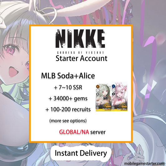 [GLOBAL/NA][INSTANT] MLB 4X Soda+ 4X Alice GODDESS OF VICTORY NIKKE starter account (see options)-Mobile Games Starter