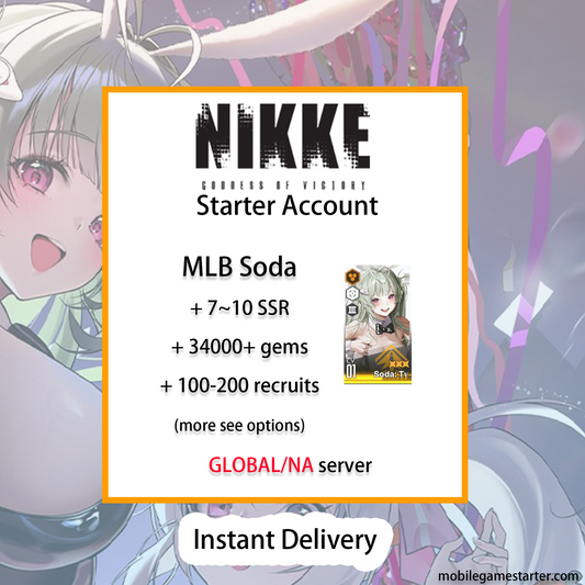 [GLOBAL/NA][INSTANT] MLB 4X Soda: Twinkling Bunny+20~40k gems GODDESS OF VICTORY NIKKE starter account (see options)-Mobile Games Starter