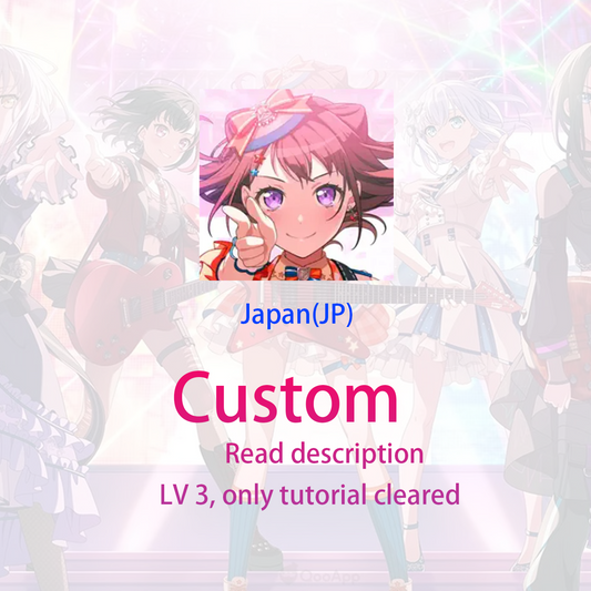 [JP] BanG Dream! Girls Band Party / Bandori Custom Starter Account-Mobile Games Starter