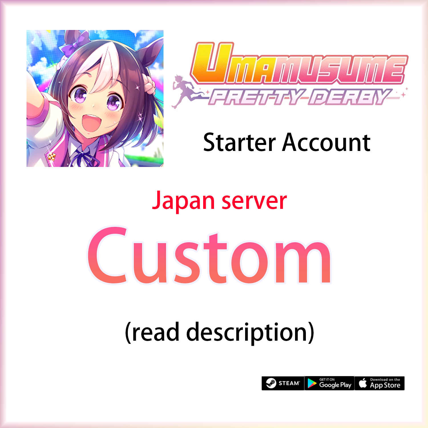 [JP] Custom 250000+ Carats Umamusume Pretty Derby Japan Starter Account (read description)-Mobile Games Starter
