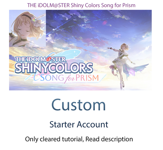 [JP] CUSTOM iDOLM@STER Shiny Colors Song for Prism Idolmaster Shanison Shinymas Starter Account-Mobile Games Starter