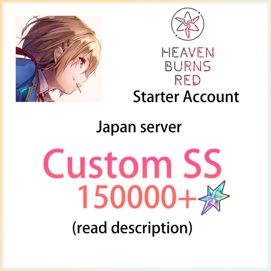 [JP] Custom SS + 150000~200000 Quartz | Heaven Burns Red Japan Starter Account (read description)-Mobile Games Starter