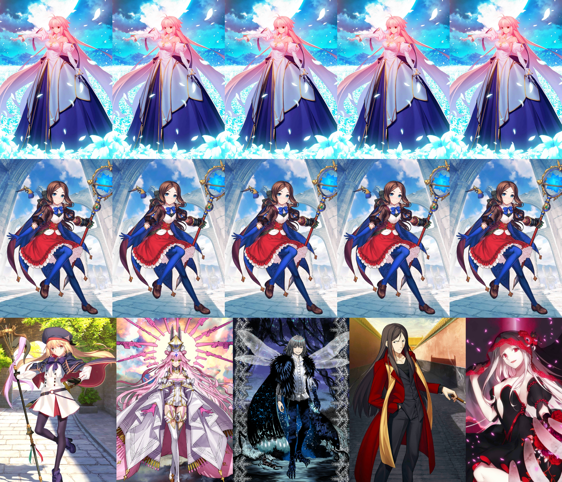 [JP] double NP5 Arcueid NP5 Leonardo +Castoria Koyanskaya Oberon +BG FGO Fate Grand Order endgame account-Mobile Games Starter