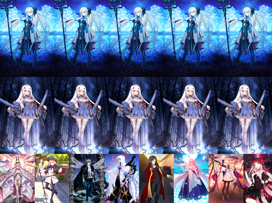 [JP] double NP5 Fairy Knight Lancelot + NP5 Morgan + Castoria Koyanskaya Oberon Arcueid Tonelico FGO Fate Grand Order endgame account-Mobile Games Starter