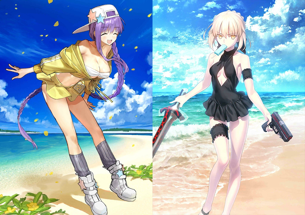 [JP] Fate Grand Order FGO BB summer + Artoria(alter) starter account-Mobile Games Starter