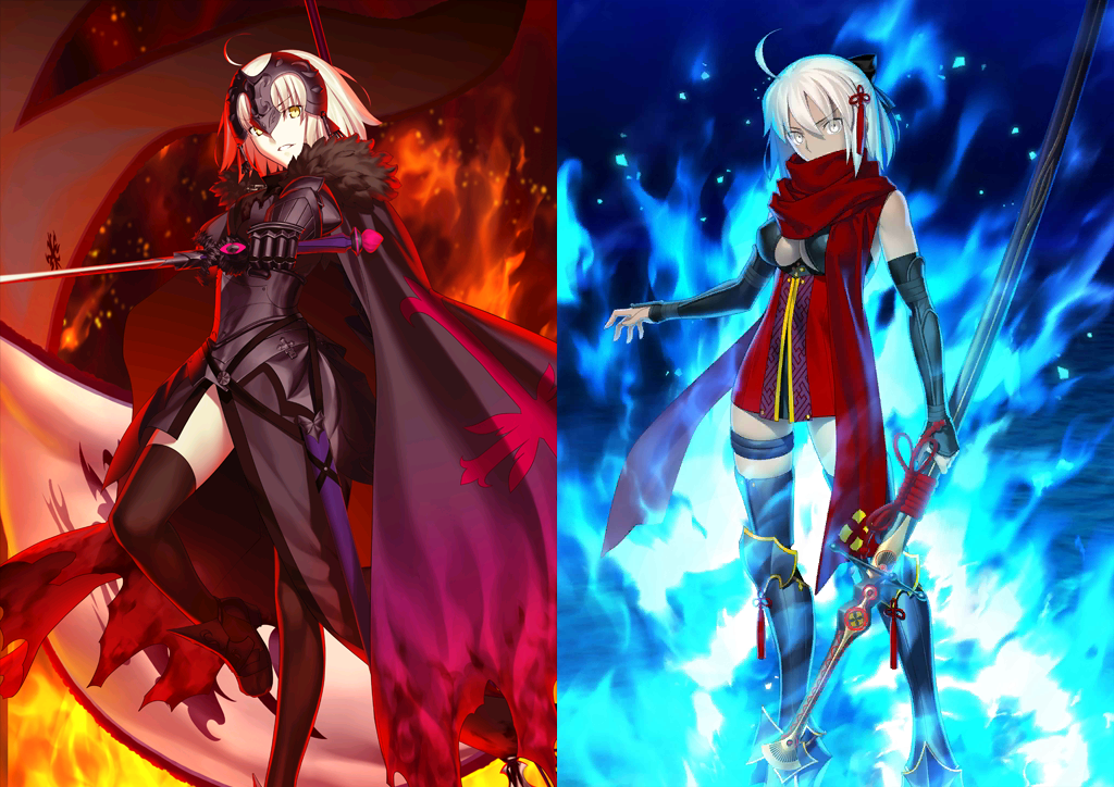 [JP] Fate Grand Order FGO Jeanne alter + Okita alter + 800-1000SQ starter account-Mobile Games Starter