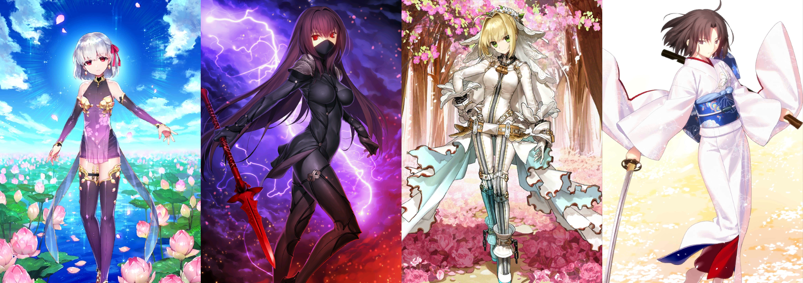 [JP] Fate Grand Order FGO Kama Nero Shiki Scathach + 800-1000SQ starter account-Mobile Games Starter