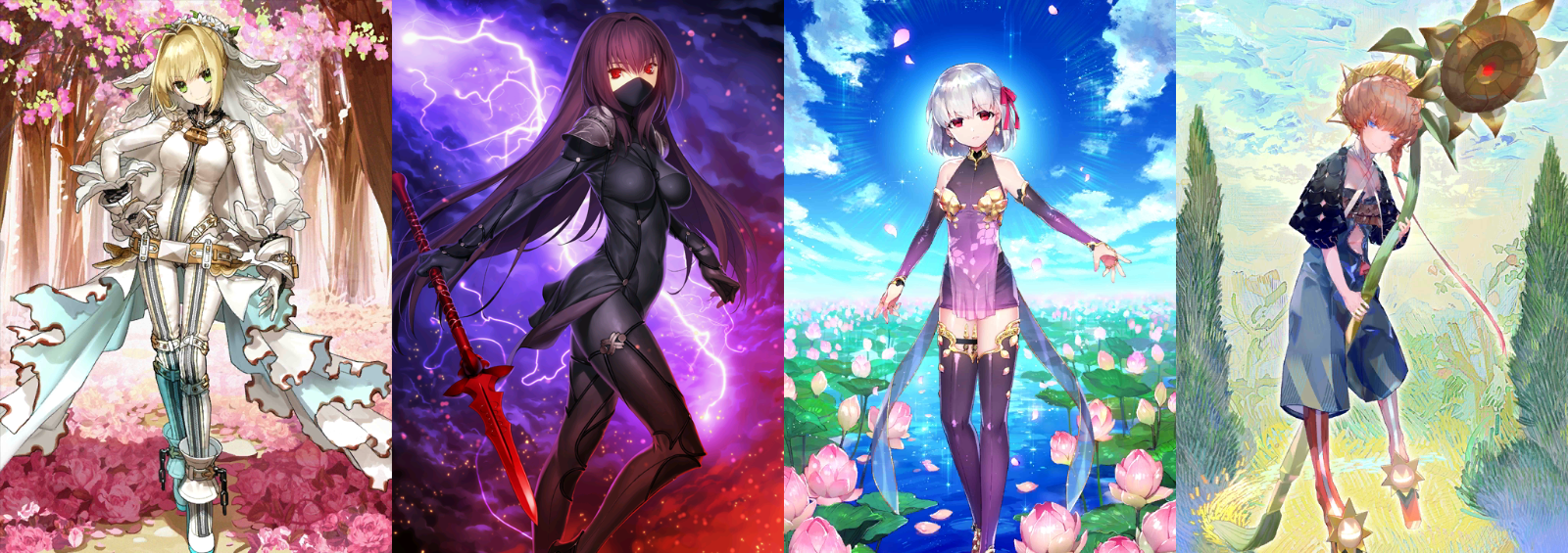 [JP] Fate Grand Order FGO Kama Nero Van Gogh Scathach + 800-1000SQ starter account-Mobile Games Starter