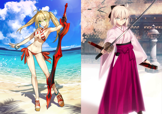 [JP] Fate Grand Order FGO Nero caster Okita saber + 900-1000SQ starter account-Mobile Games Starter