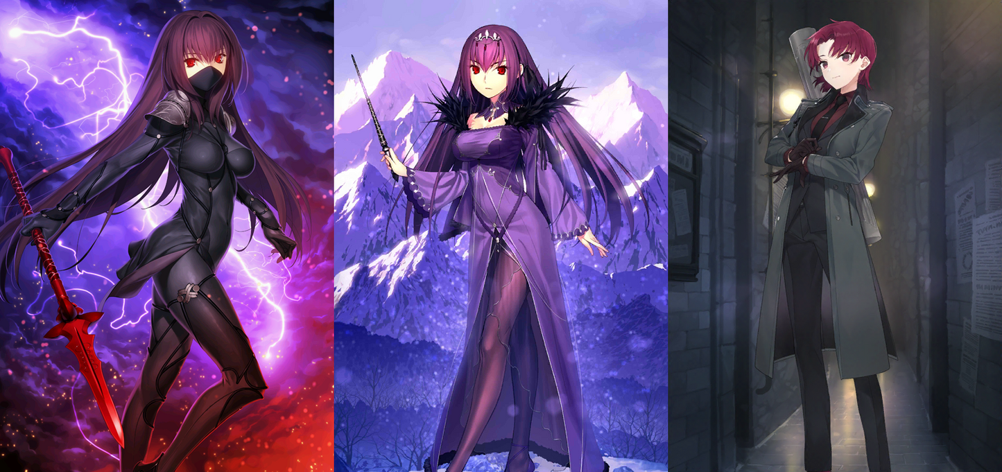 [JP] Fate Grand Order FGO NP2 Scathach Skadi Bazett + 1000SQ starter account-Mobile Games Starter