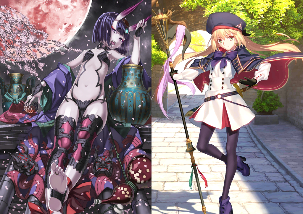 [JP] Fate Grand Order FGO NP5 Shuten Douji + Artoria Caster Castoria starter account-Mobile Games Starter