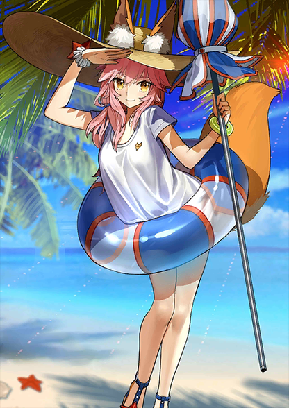 [JP] Fate Grand Order FGO NP5 Tamamo(summer/lancer) + 400-500SQ starter account-Mobile Games Starter