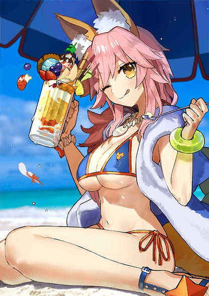 [JP] Fate Grand Order FGO NP5 Tamamo(summer/lancer) + 400-500SQ starter account-Mobile Games Starter