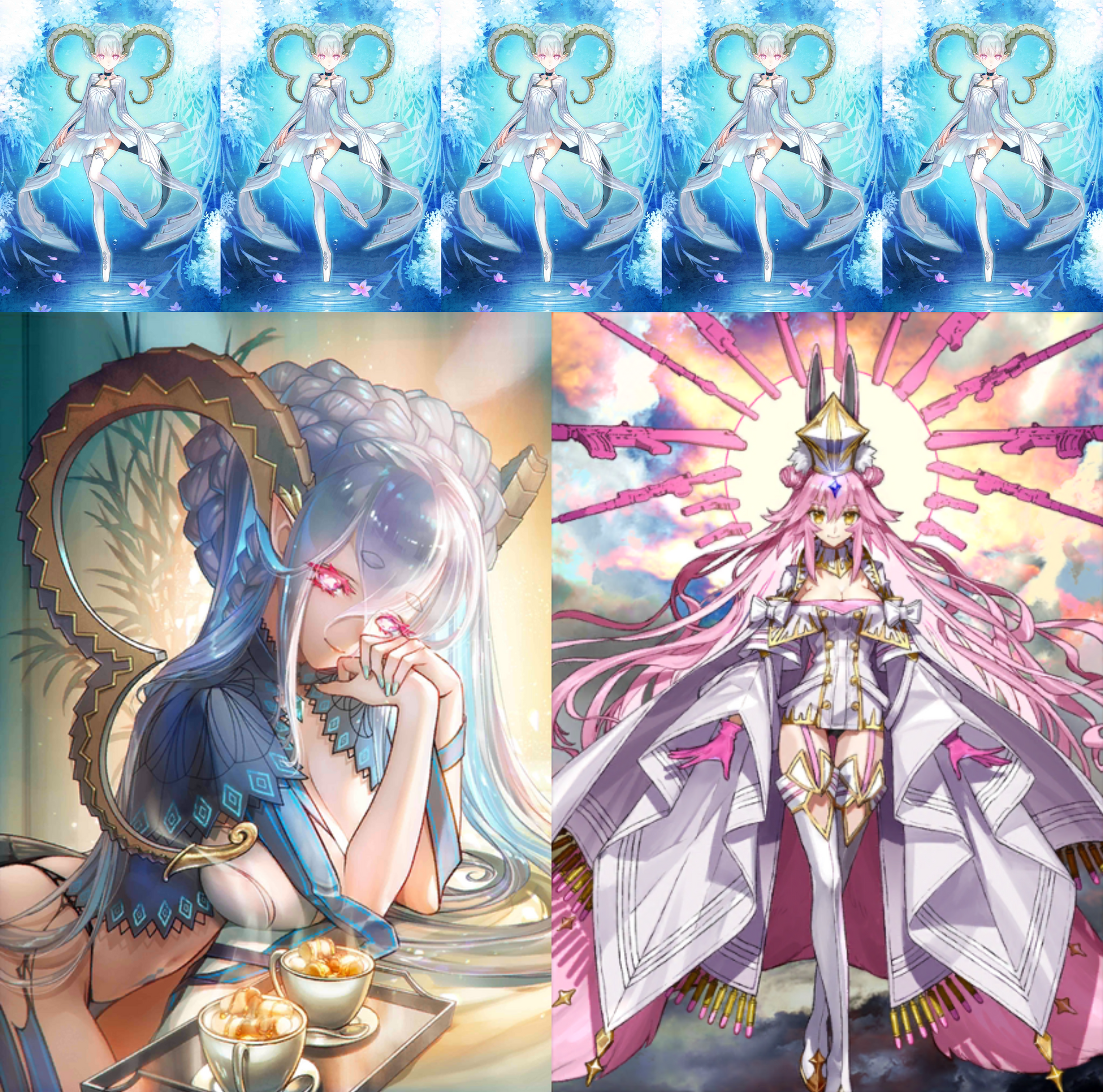 [JP] Fate Grand Order FGO NP5 Tiamat Larva + Koyanskaya + 400-500SQ starter account-Mobile Games Starter