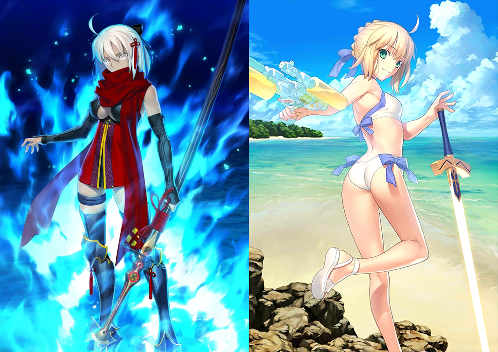 [JP] Fate Grand Order FGO Okita(alter) Artoria archer starter account-Mobile Games Starter