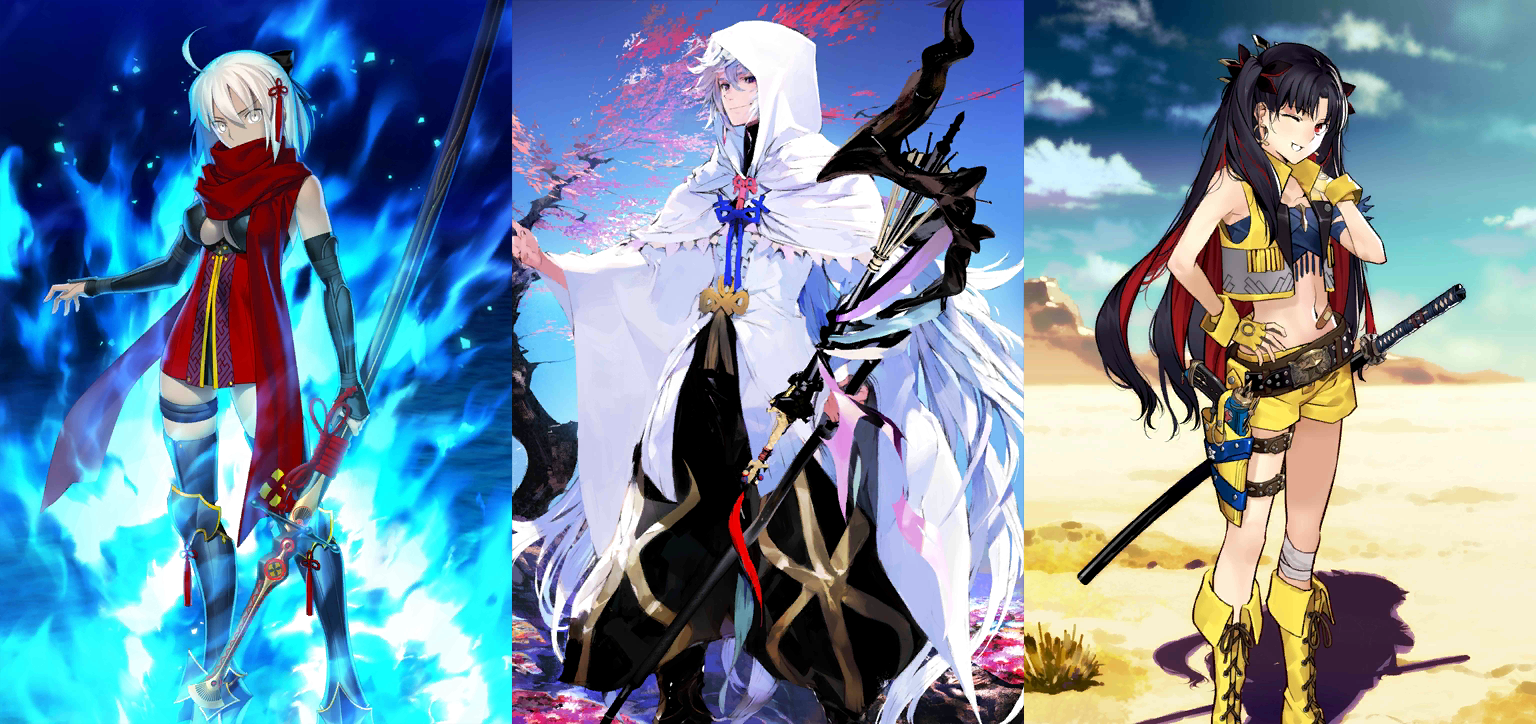 [JP] Fate Grand Order FGO Okita(alter) + Merlin + Space Ishtar starter account-Mobile Games Starter