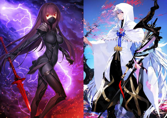 [JP] Fate Grand Order FGO Scathach + Merlin + 800-1000SQ/0-60tickets starter account-Mobile Games Starter