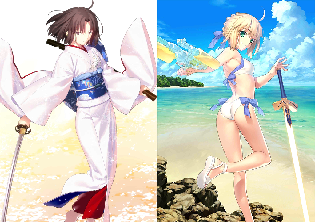 [JP] Fate Grand Order FGO Shiki + Artoria archer starter account-Mobile Games Starter