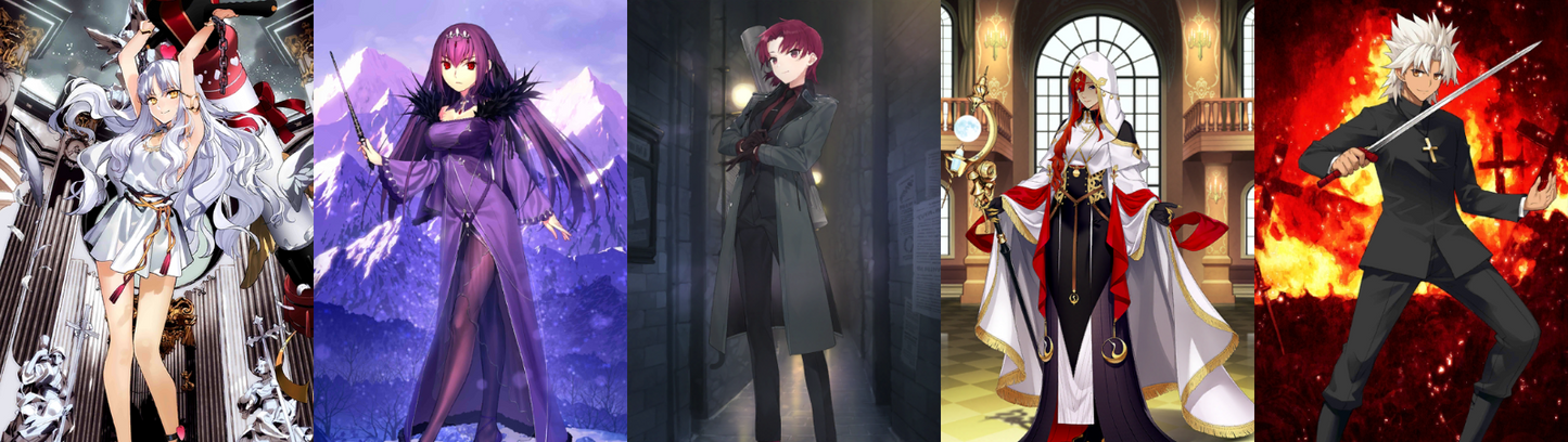 [JP] Fate Grand Order FGO Skadi Caren Bazett Miss Crane Shirou starter account-Mobile Games Starter