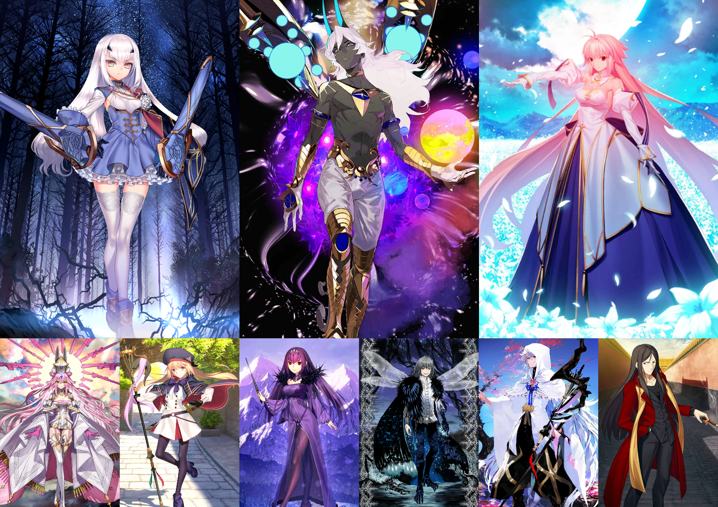 [JP] FGO Arcueid Fairy Knight Lancelot Melusine Arjuna Koyanskaya Castoria Skadi+ 1000SQ Fate Grand Order endgame quartz account-Mobile Games Starter