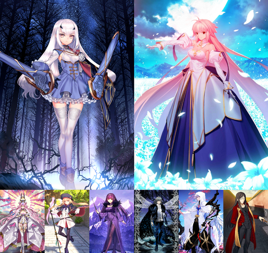 [JP] FGO Arcueid Fairy Knight Lancelot Melusine Koyanskaya Castoria Oberon Skadi+1000SQ Fate Grand Order endgame quartz account-Mobile Games Starter