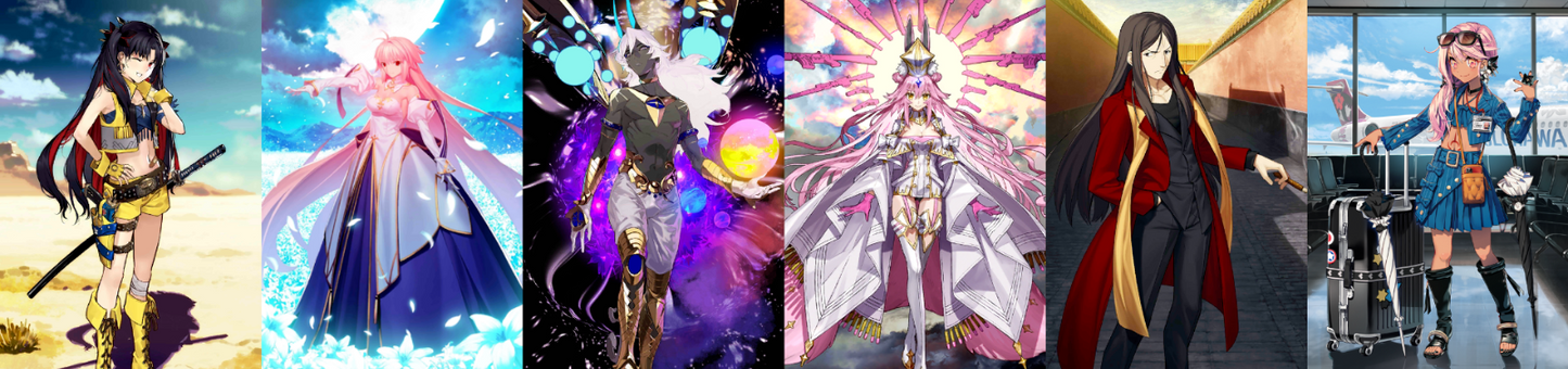 [JP] FGO Arcueid Koyanskaya Arjuna alter Space Ishtar Chloe Fate Grand Order starter account-Mobile Games Starter