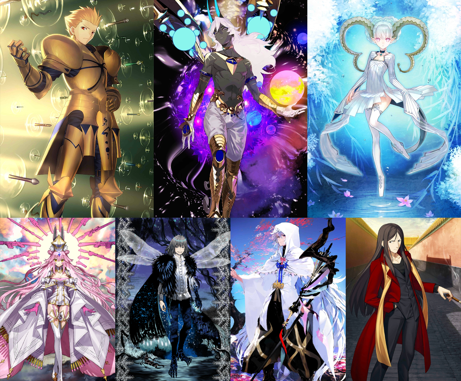 [JP] FGO Arjuna alter Gilgamesh Tiamat Larva+Koyanskaya Oberon +2000-2500SQ Fate Grand Order endgame quartz account-Mobile Games Starter