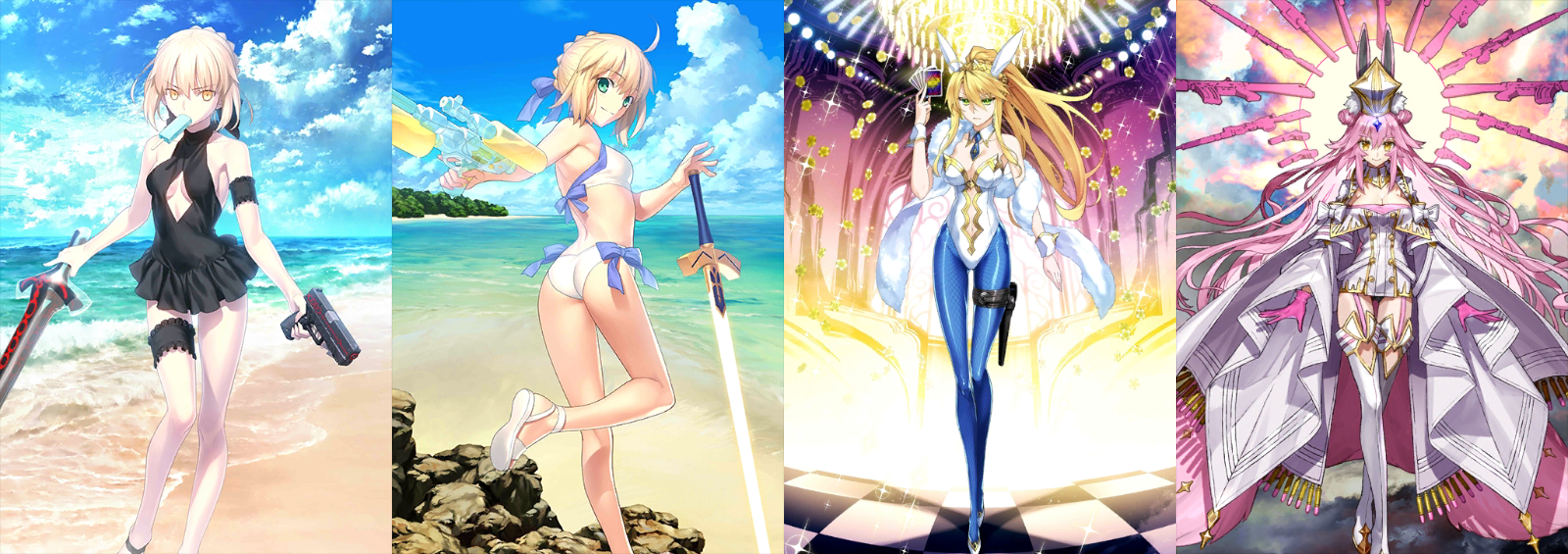 [JP] FGO Artoria (alter+archer+ruler) Koyanskaya + 600-700SQ Fate Grand Order starter account-Mobile Games Starter