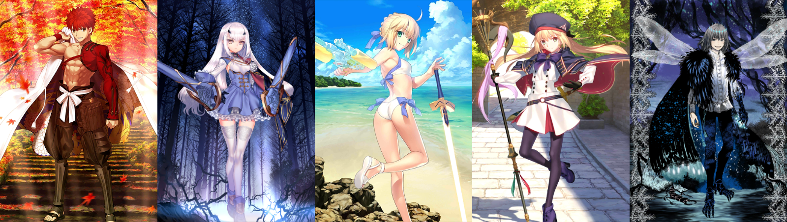 [JP] FGO Artoria Caster Castoria Fairy Knight Lancelot Melusine Muramasa Oberon Fate Grand Order starter account-Mobile Games Starter