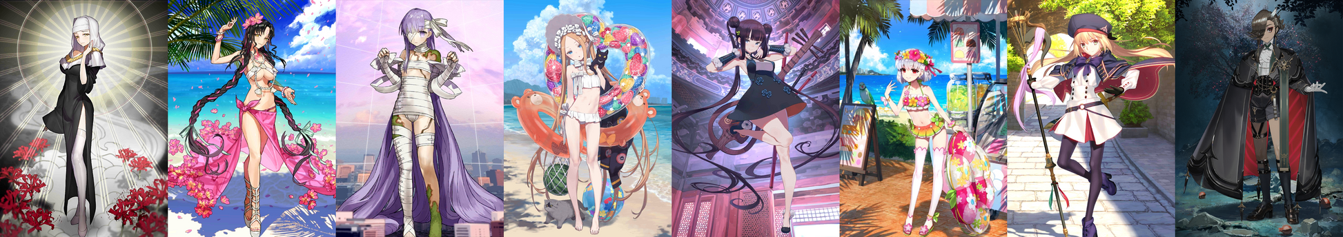 [JP] FGO Ascalaphus Artoria(caster) Kingprotea double Kiara Abigail Yang Guifei Kama +300-400SQ Fate Grand Order starter account-Mobile Games Starter
