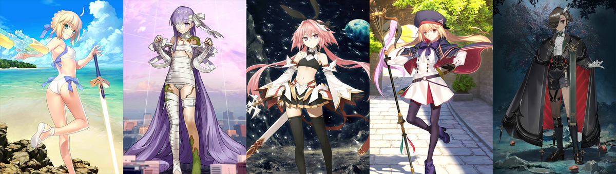 [JP] FGO Ascalaphus Artoria(caster+archer) Astolfo Kingprotea Black Grail + 2-3x5* Fate Grand Order starter account-Mobile Games Starter