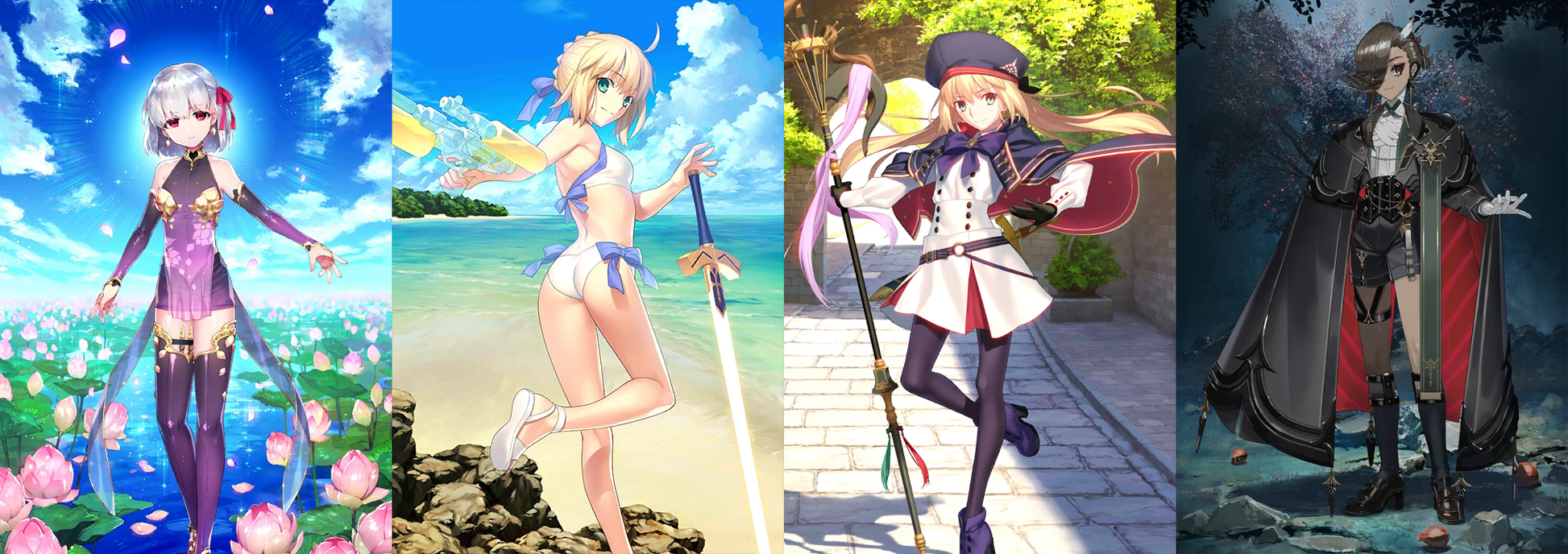 [JP] FGO Ascalaphus Artoria(caster+archer) Kama + 800-1000SQ Fate Grand Order starter account-Mobile Games Starter