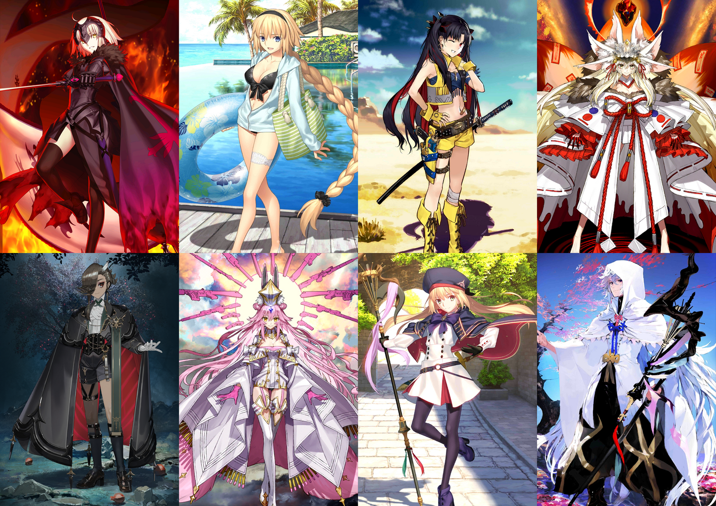 [JP] FGO Ascalaphus Space Ishtar double Jeanne Artoria Caster Castoria Koyanskaya Darkness Merlin Fate Grand Order starter account-Mobile Games Starter