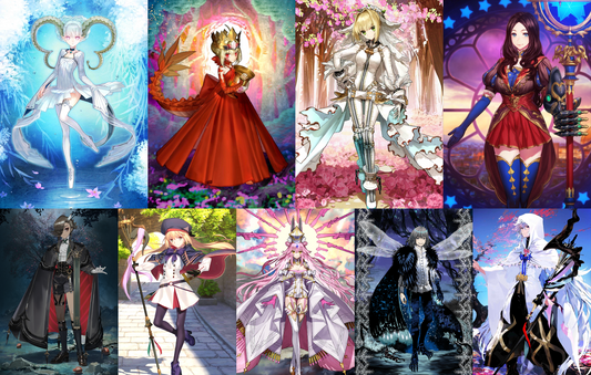 [JP] FGO Ascalaphus Tiamat Larva Draco Nero Leonardo Artoria Caster Castoria Koyanskaya Oberon Fate Grand Order starter account-Mobile Games Starter
