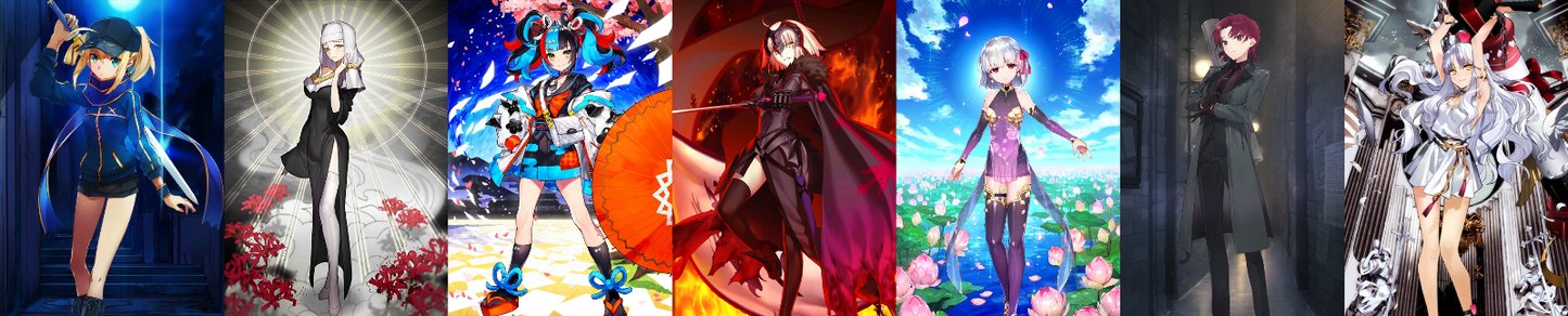 [JP] FGO Bazett Caren MHX Kiara Sei Jeanne Jalter Kama + 1-2x5* Fate Grand Order starter account-Mobile Games Starter