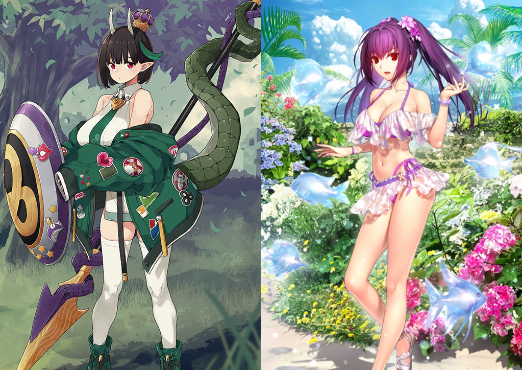 [JP] FGO Biscione + Skadi ruler + 1~2x5* Fate Grand Order starter account-Mobile Games Starter