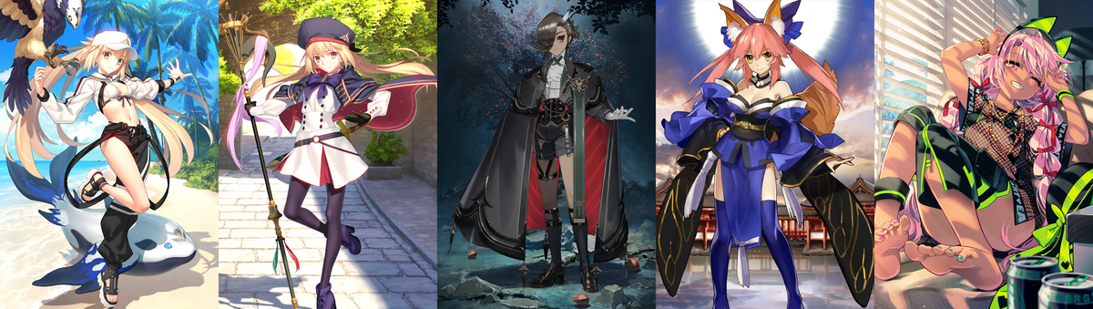 [JP] FGO Castoria berserker + Ascalaphus Artoria Caster Tamamo Chloe + 1000SQ summer Fate Grand Order starter account-Mobile Games Starter