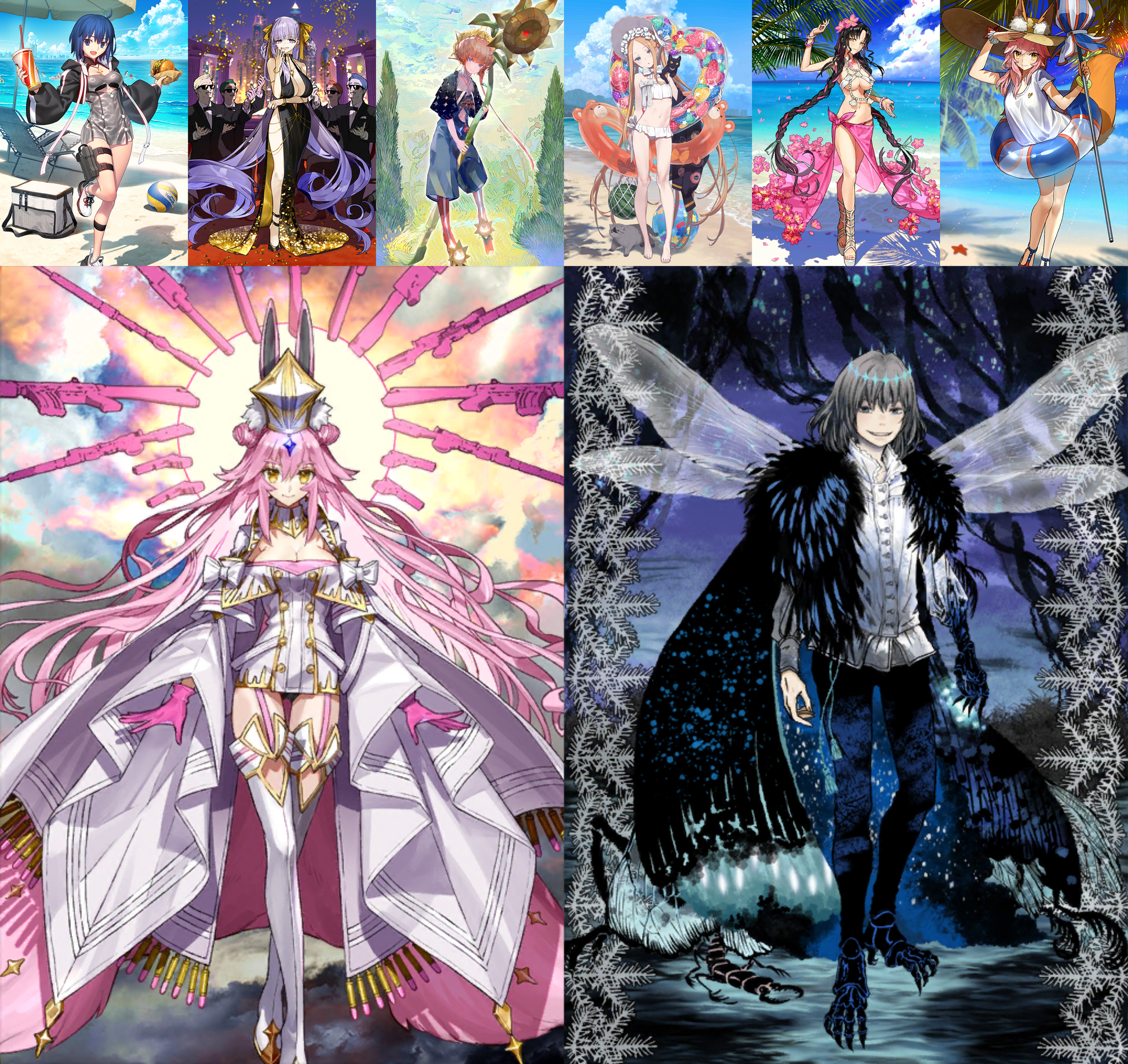 [JP] FGO Ciel BB Dubai Koyanskaya Oberon Abigail Tamamo Van Gogh Kiara Fate Grand Order starter account-Mobile Games Starter