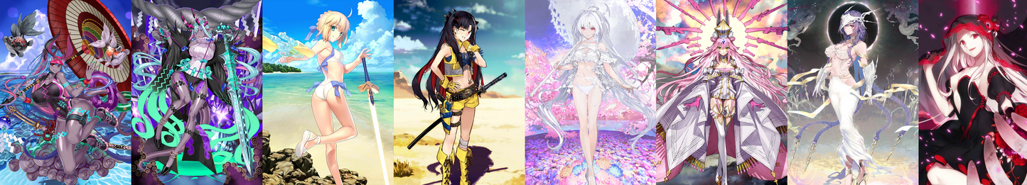 [JP] FGO double Ibuki Douji + Artoria Space Ishtar + Lady Avalon Koyanskaya Urd 2BG + 300SQ Fate Grand Order starter account-Mobile Games Starter