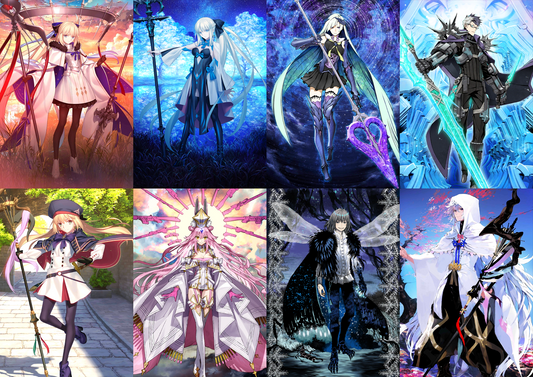 [JP] FGO double Morgan Tonelico Brynhildr Sigurd + Artoria Caster Koyanskaya Oberon Merlin Fate Grand Order starter account-Mobile Games Starter