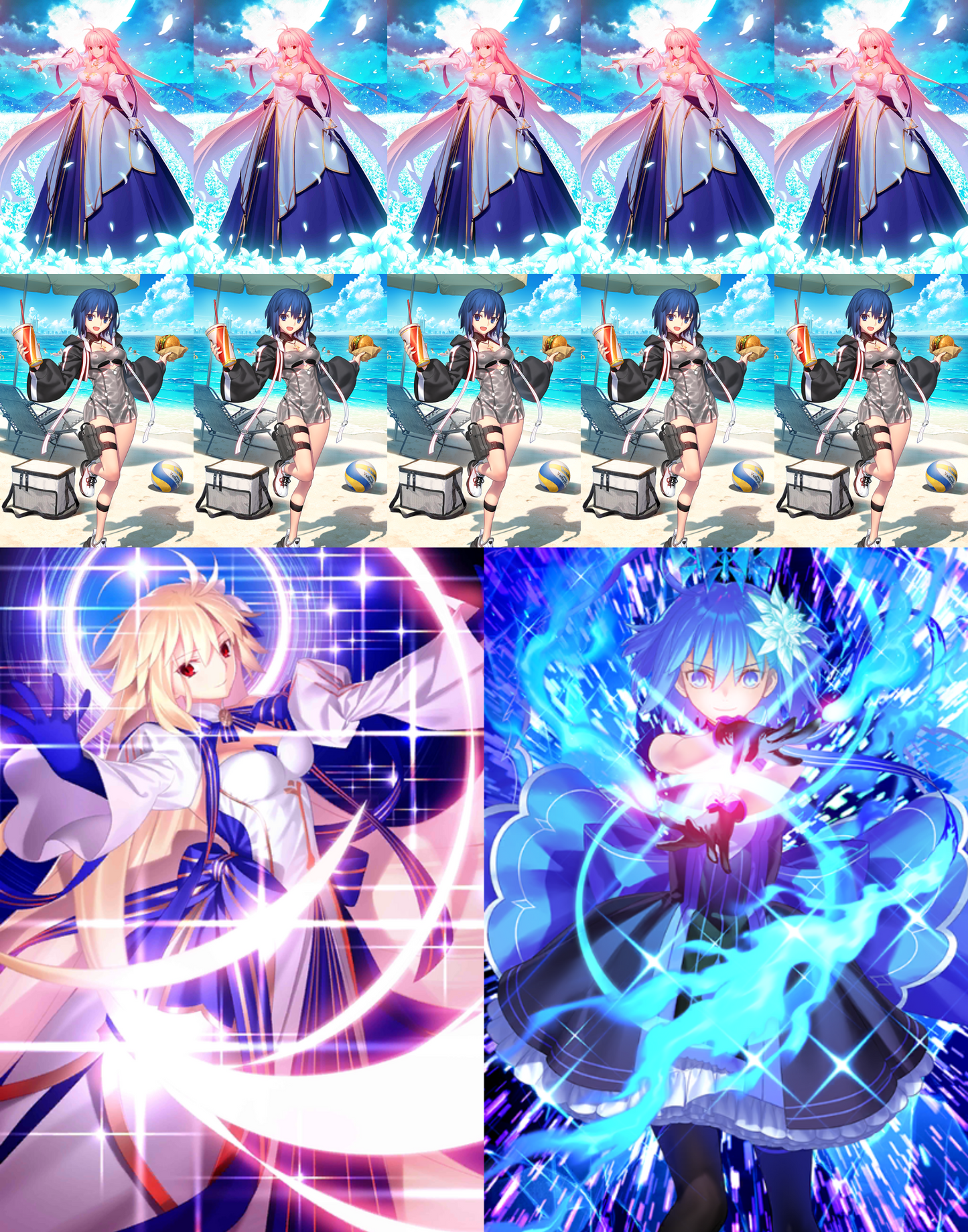 [JP] FGO double NP5 Arcueid + NP5 Ciel + 0-1000SQ Fate Grand Order Archetype: Earth starter account-Mobile Games Starter