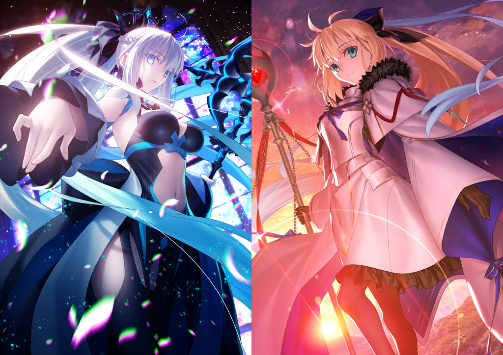 [JP] FGO double NP5 Morgan + NP4 Tonelico Aesc the Savior + 500SQ Fate ...