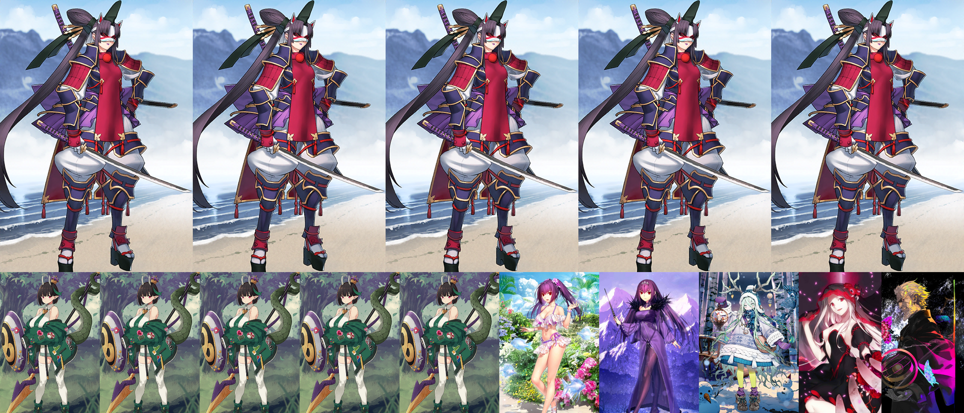 [JP] FGO double NP5 Taira no Kagekiyo NP5 Biscione + double Skadi /ruler Waver Louhi + 300-500SQ Fate Grand Order endgame account-Mobile Games Starter